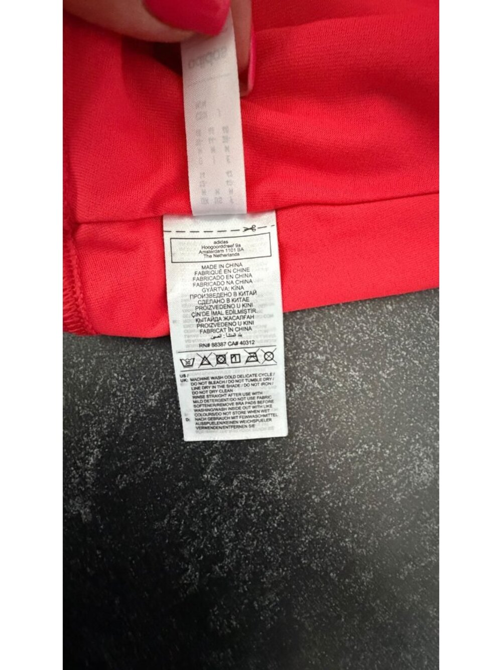 Adidas Tank Top Women's Red Coral Sleeveless Classic Sz MP - Picture 7 of 8